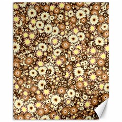 Flower Bomb 3b Canvas 11  X 14  by PatternFactory