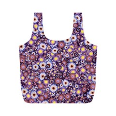 Flower Bomb 3 Full Print Recycle Bag (m)