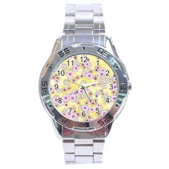Flower Bomb 10 Stainless Steel Analogue Watch by PatternFactory