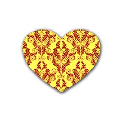 Great Vintage Pattern B Heart Coaster (4 Pack)  by PatternFactory