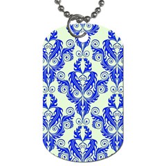 Great Vintage Pattern D Dog Tag (two Sides) by PatternFactory