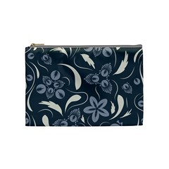 Folk Flowers Pattern  Cosmetic Bag (medium) by Eskimos