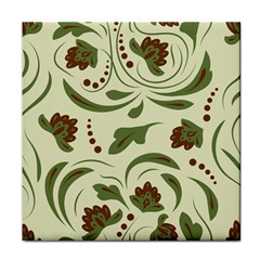 Folk Flowers Pattern  Face Towel by Eskimos