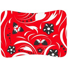 Folk Flowers Pattern  Velour Seat Head Rest Cushion by Eskimos