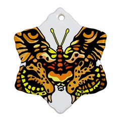 Bigcat Butterfly Snowflake Ornament (two Sides) by IIPhotographyAndDesigns