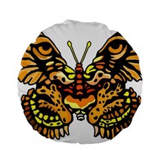 Bigcat Butterfly Standard 15  Premium Round Cushions by IIPhotographyAndDesigns