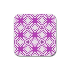 Great Vintage Pattern D Pattern 6-21-4 Rubber Coaster (square)  by PatternFactory