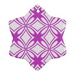 Great Vintage Pattern D Pattern 6-21-4 Snowflake Ornament (two Sides)