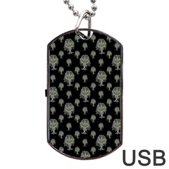 Funny Monsters Motif Drawing Pattern Dog Tag Usb Flash (one Side) by dflcprintsclothing