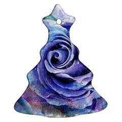 Watercolor-rose-flower-romantic Christmas Tree Ornament (two Sides)