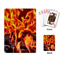 Fire-burn-charcoal-flame-heat-hot Playing Cards Single Design (rectangle) by Sapixe