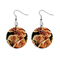 Roses-flowers-bouquet-rose-bloom Mini Button Earrings by Sapixe