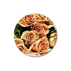 Roses-flowers-bouquet-rose-bloom Magnet 3  (round) by Sapixe