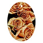 Roses-flowers-bouquet-rose-bloom Oval Ornament (Two Sides) Front