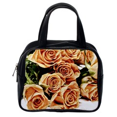 Roses-flowers-bouquet-rose-bloom Classic Handbag (One Side)