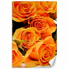 Roses-flowers-orange-roses Canvas 24  x 36 