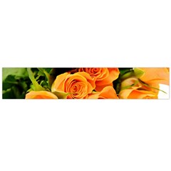 Roses-flowers-orange-roses Large Flano Scarf 