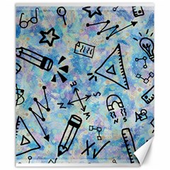 Science-education-doodle-background Canvas 20  X 24  by Sapixe