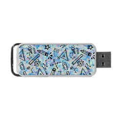 Science-education-doodle-background Portable Usb Flash (two Sides) by Sapixe