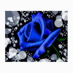 Blue-rose-rose-rose-bloom-blossom Small Glasses Cloth