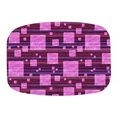 Squares-purple-stripes-texture Mini Square Pill Box