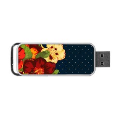 Flowers-vintage-floral Portable Usb Flash (one Side)