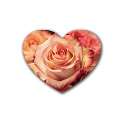Roses-flowers-rose-bloom-petals Heart Coaster (4 Pack) 