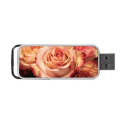 Roses-flowers-rose-bloom-petals Portable Usb Flash (one Side)