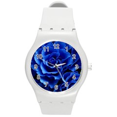 Roses-flowers-plant-romance Round Plastic Sport Watch (m) by Sapixe