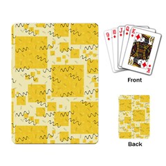 Party-confetti-yellow-squares Playing Cards Single Design (rectangle)