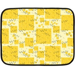 Party-confetti-yellow-squares Double Sided Fleece Blanket (mini)  by Sapixe