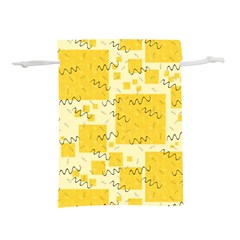 Party-confetti-yellow-squares Lightweight Drawstring Pouch (s) by Sapixe