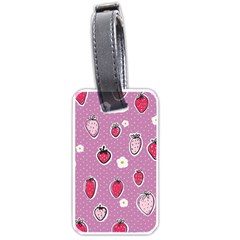 Juicy Strawberries Luggage Tag (one Side) by SychEva