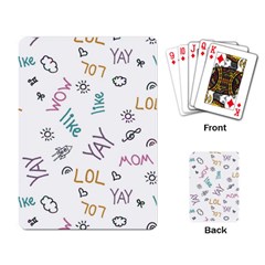 Doodle Pattern Playing Cards Single Design (rectangle) by Sapixe