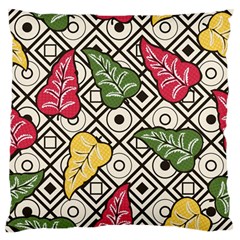 Leaves Foliage Batik Seamless Standard Flano Cushion Case (one Side)