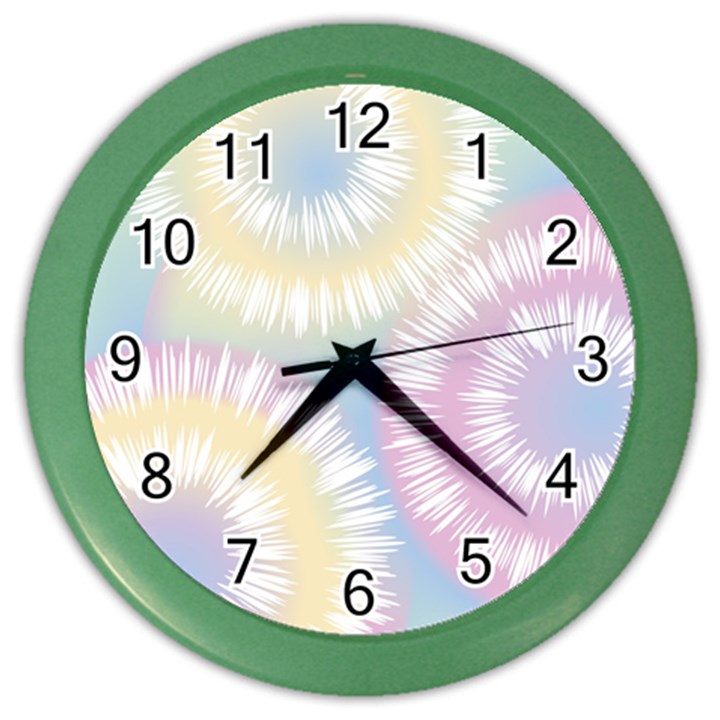 Tie Dye Pattern Colorful Design Color Wall Clock