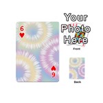 Tie Dye Pattern Colorful Design Playing Cards 54 Designs (Mini) Front - Heart6