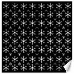 Snowflakes Background Pattern Canvas 12  X 12  by Sapixe