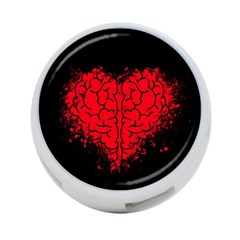 Heart Brain Mind Psychology Doubt 4-port Usb Hub (two Sides)