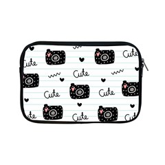 Cute Cameras Doodles Hand Drawn Apple Ipad Mini Zipper Cases by Sapixe