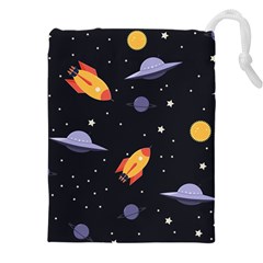 Cosmos Rockets Spaceships Ufos Drawstring Pouch (4xl)