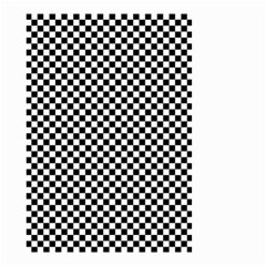 Black And White Checkerboard Background Board Checker Small Garden Flag (two Sides)