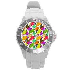 Power Pattern 821-1b Round Plastic Sport Watch (l) by PatternFactory