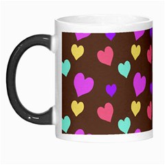 Colorfull Hearts On Choclate Morph Mugs by Daria3107