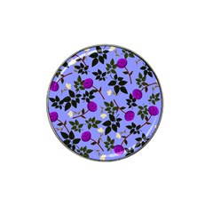 Purple Flower On Lilac Hat Clip Ball Marker (4 Pack) by Daria3107