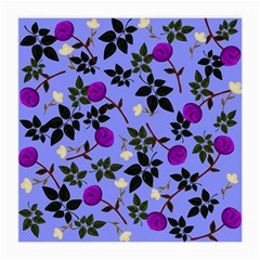 Purple Flower On Lilac Medium Glasses Cloth by Daria3107