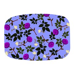 Purple Flower On Lilac Mini Square Pill Box