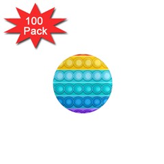 Pop It Pattern 1  Mini Magnets (100 Pack)  by Daria3107