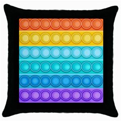 Pop It Pattern Throw Pillow Case (Black)