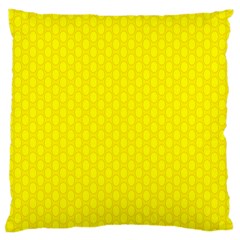 Soft Pattern Yellow Large Cushion Case (one Side) by PatternFactory